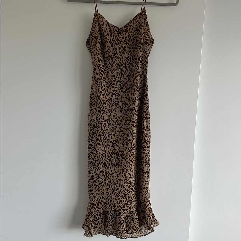 Leopard Print Slip Dress